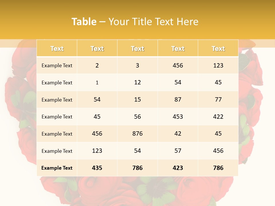 Petal Nature Rosa PowerPoint Template
