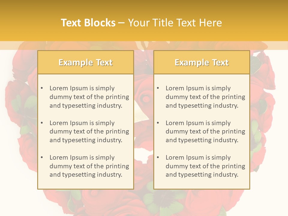 Petal Nature Rosa PowerPoint Template