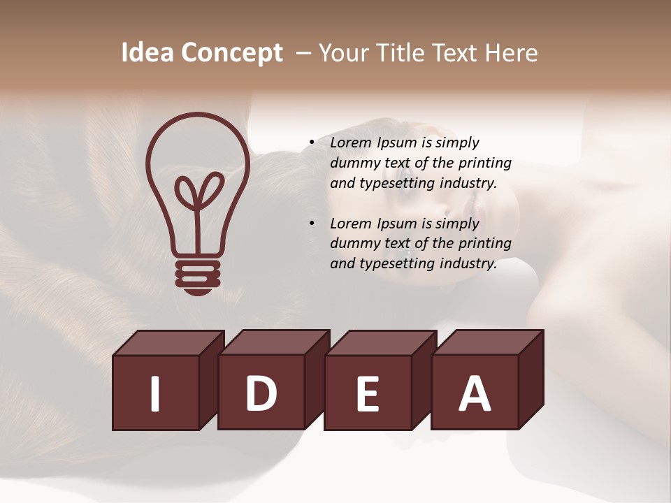 Head Beautiful Creativity PowerPoint Template