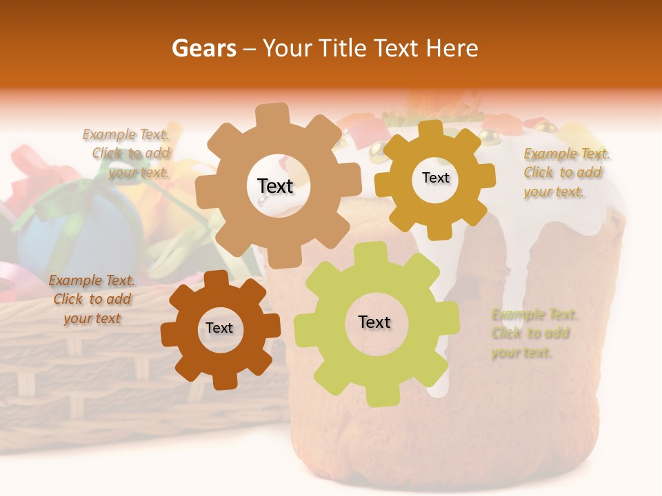 Christianity Spring Plate PowerPoint Template