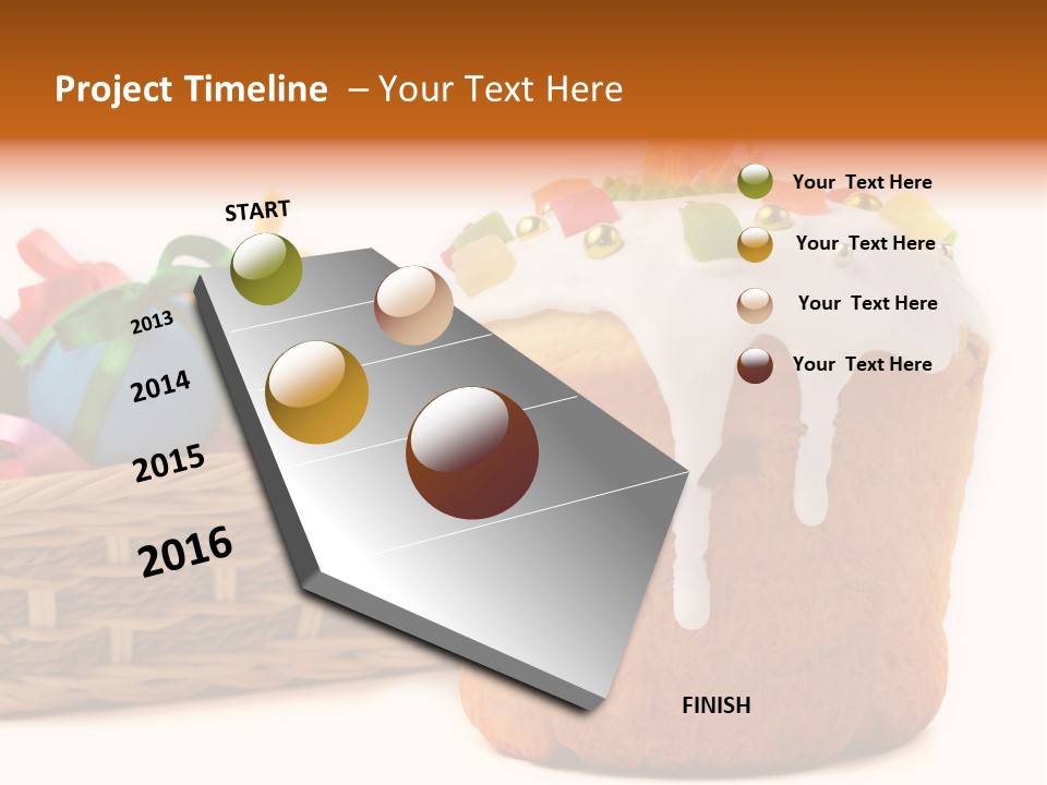 Christianity Spring Plate PowerPoint Template