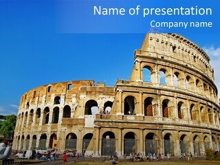 Famous Roman Outdoors PowerPoint Template