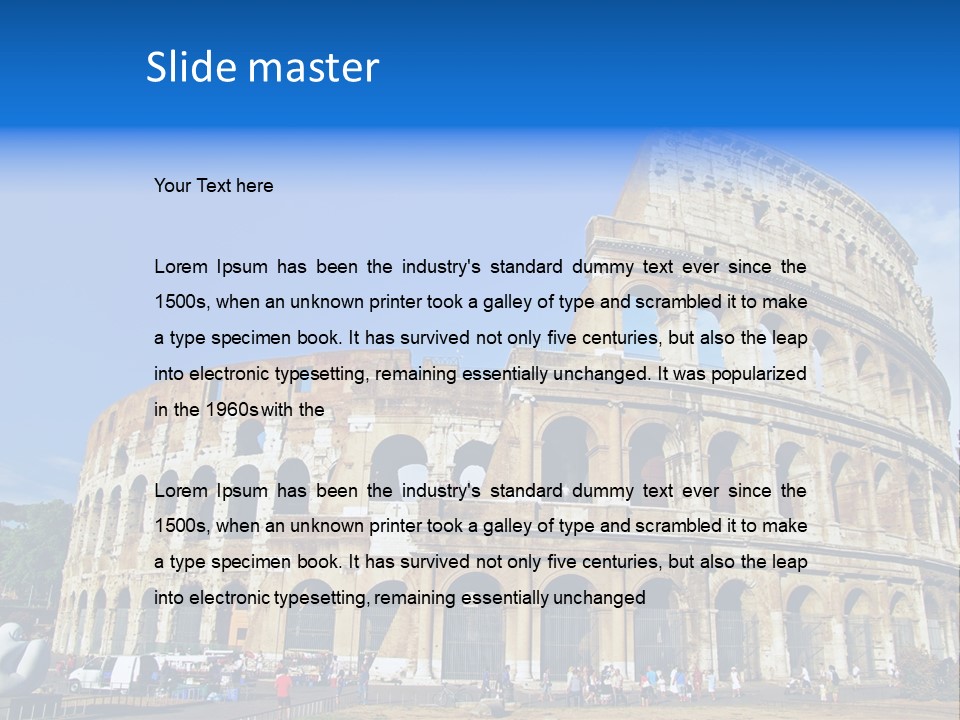 Famous Roman Outdoors PowerPoint Template