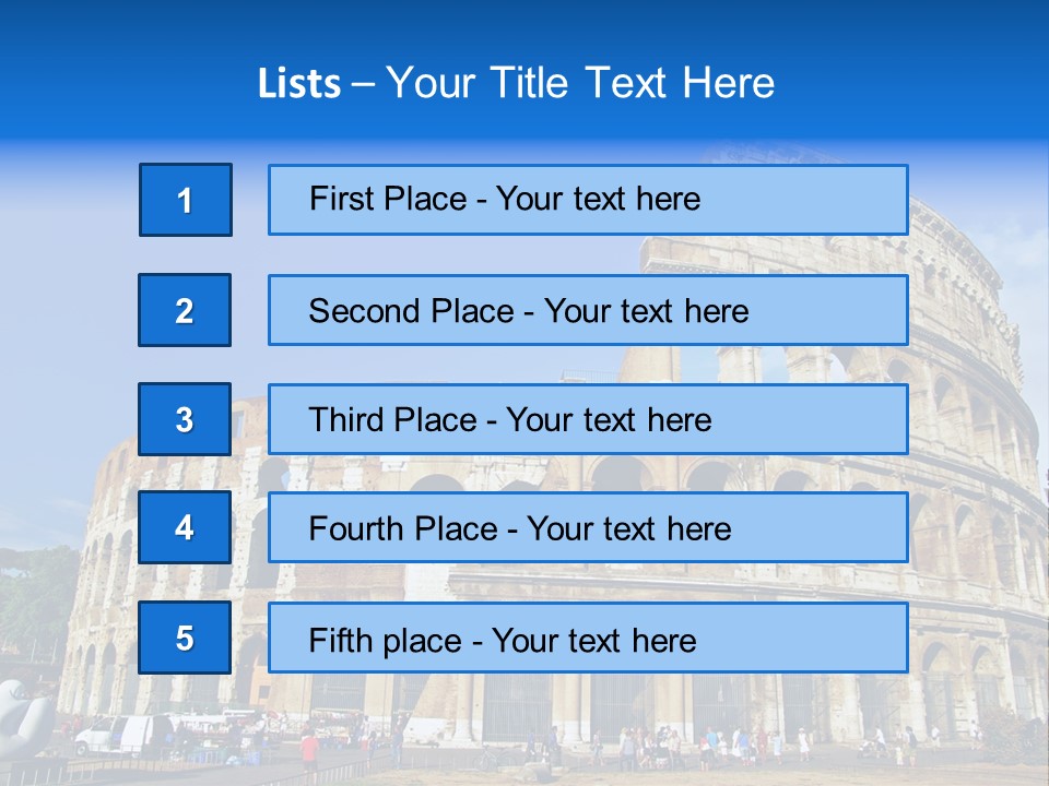 Famous Roman Outdoors PowerPoint Template