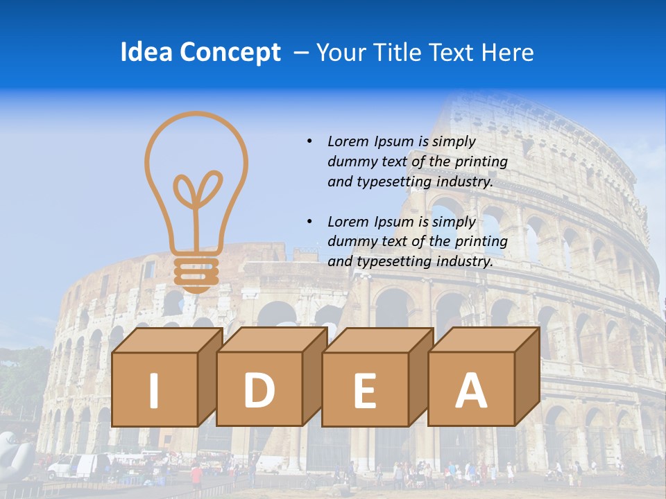 Famous Roman Outdoors PowerPoint Template