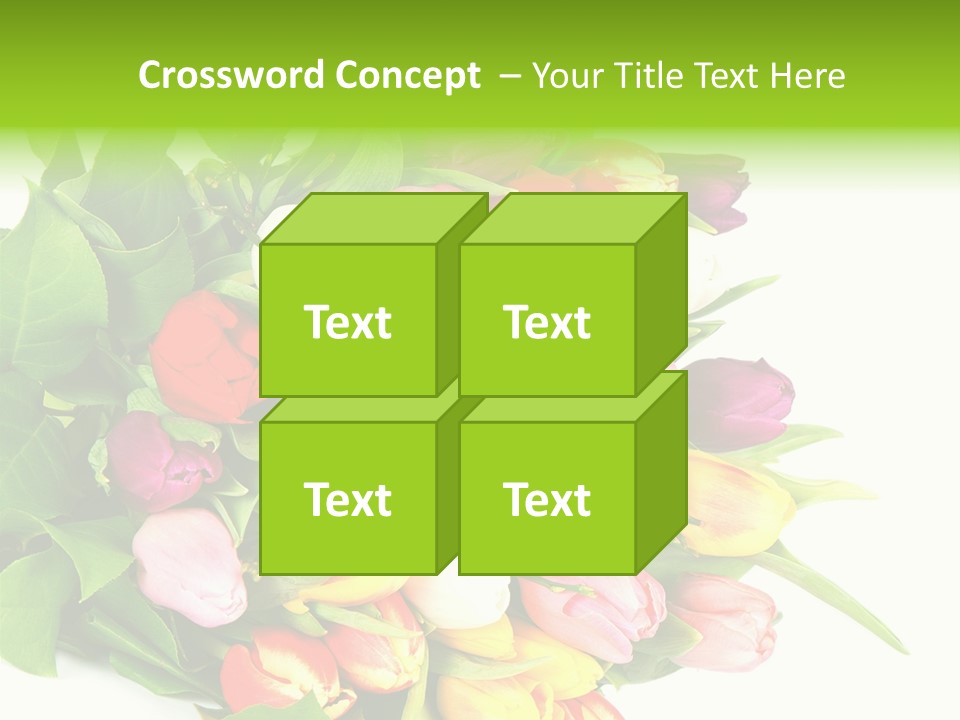 Isolated Foliage Plant PowerPoint Template