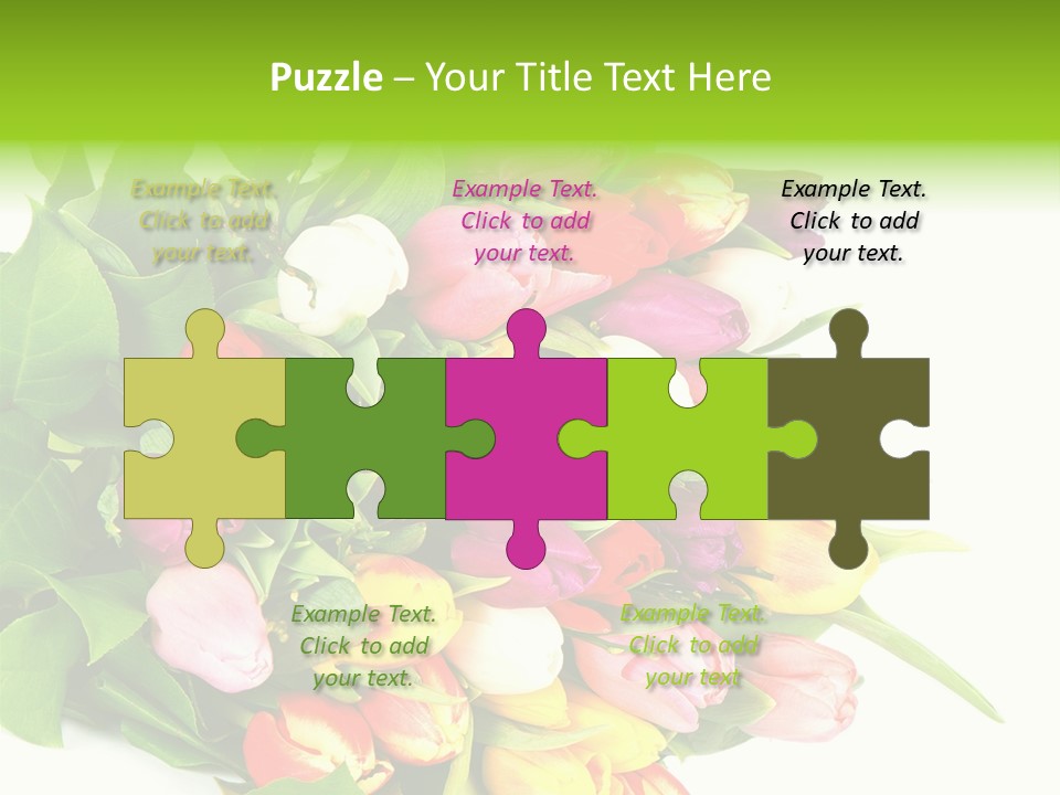 Isolated Foliage Plant PowerPoint Template