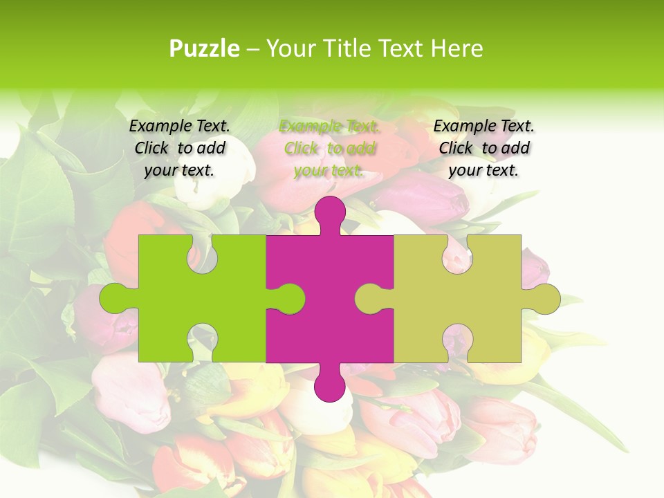 Isolated Foliage Plant PowerPoint Template