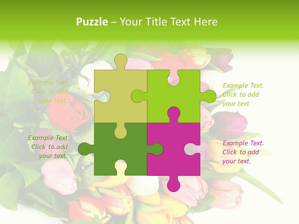 Isolated Foliage Plant PowerPoint Template