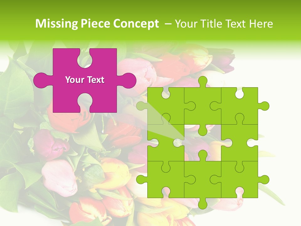 Isolated Foliage Plant PowerPoint Template