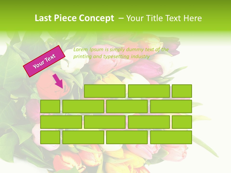 Isolated Foliage Plant PowerPoint Template