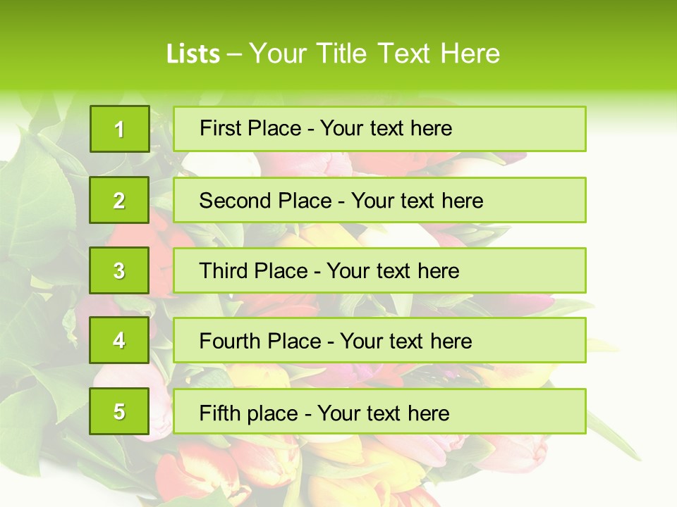 Isolated Foliage Plant PowerPoint Template
