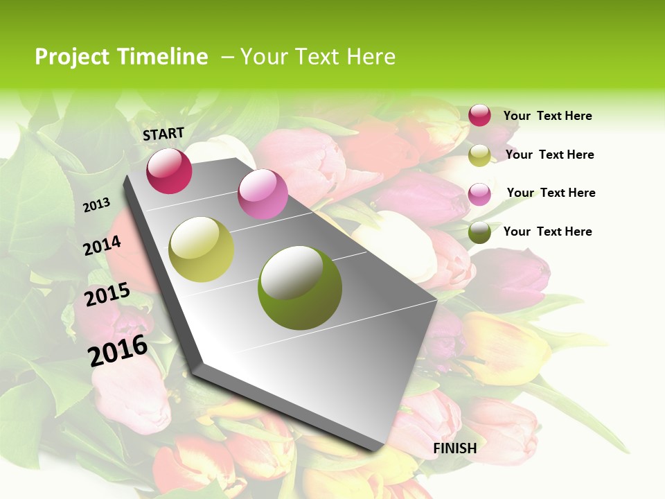 Isolated Foliage Plant PowerPoint Template