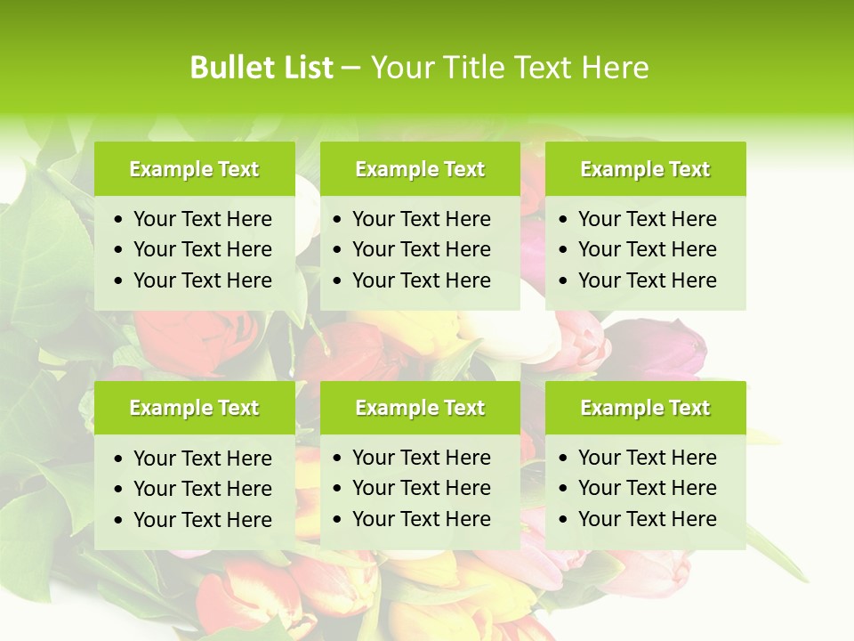 Isolated Foliage Plant PowerPoint Template