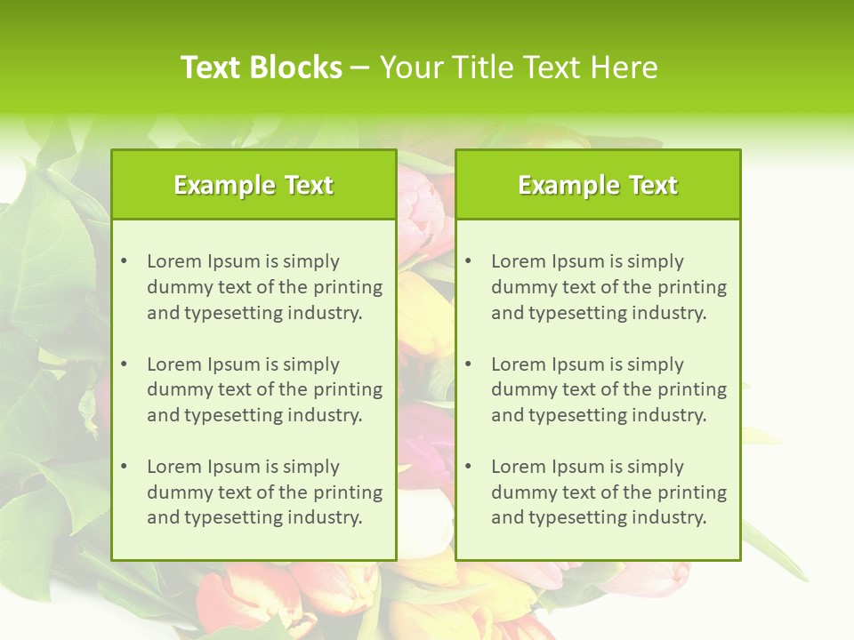 Isolated Foliage Plant PowerPoint Template