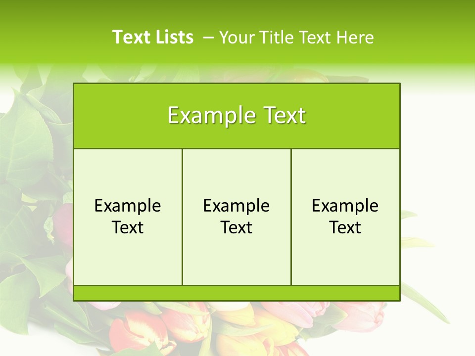 Isolated Foliage Plant PowerPoint Template