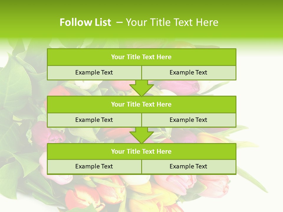 Isolated Foliage Plant PowerPoint Template