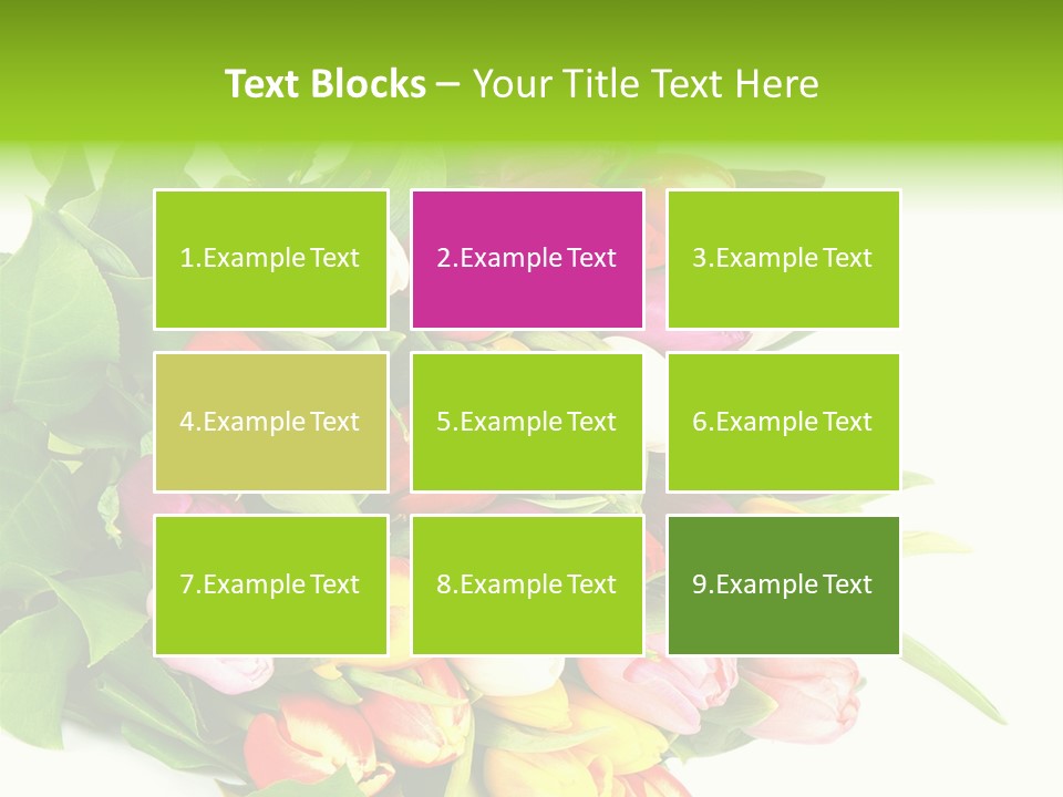 Isolated Foliage Plant PowerPoint Template