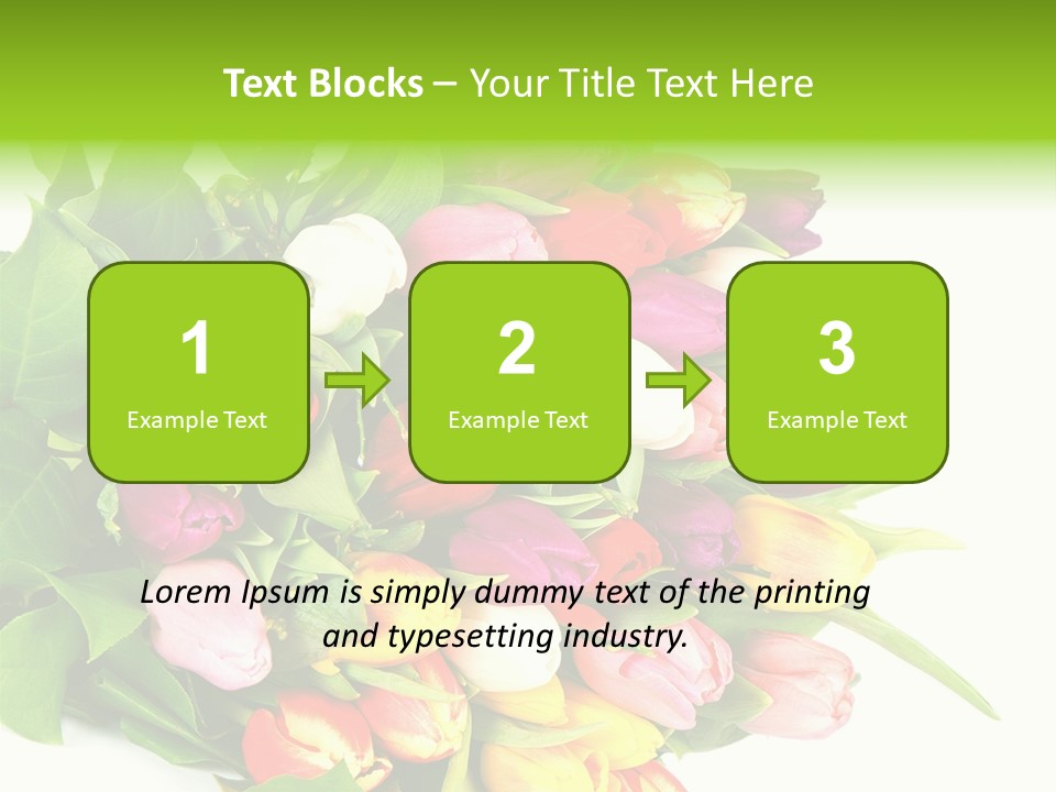 Isolated Foliage Plant PowerPoint Template