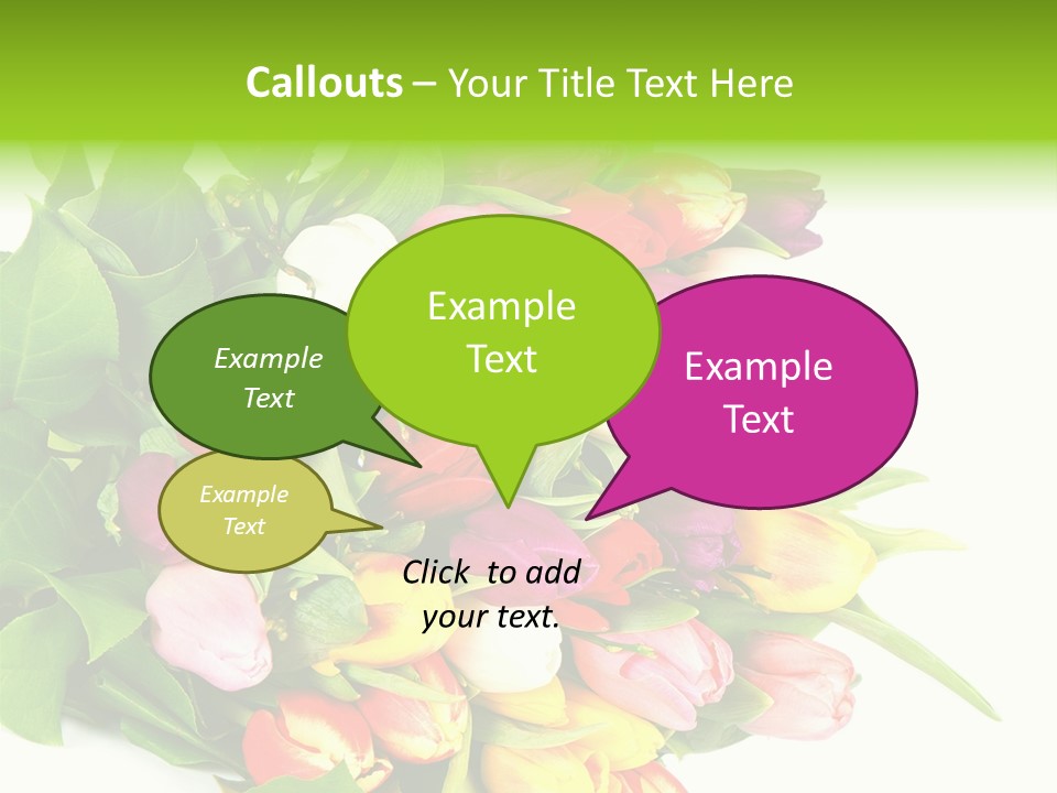 Isolated Foliage Plant PowerPoint Template