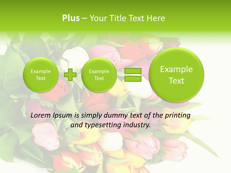 Isolated Foliage Plant PowerPoint Template