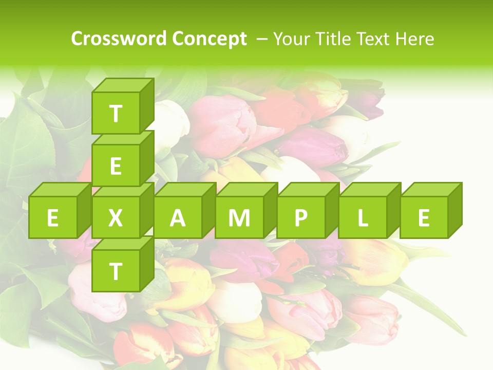 Isolated Foliage Plant PowerPoint Template