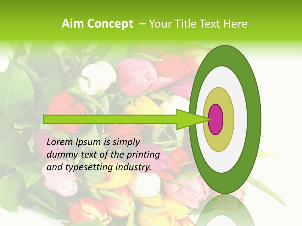 Isolated Foliage Plant PowerPoint Template