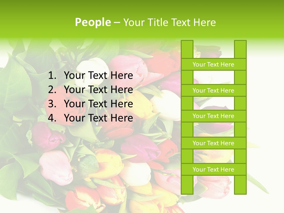 Isolated Foliage Plant PowerPoint Template