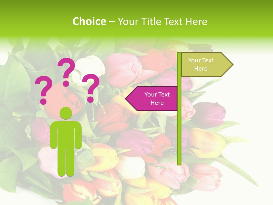 Isolated Foliage Plant PowerPoint Template