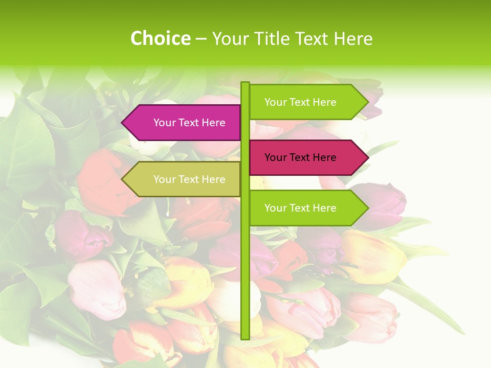 Isolated Foliage Plant PowerPoint Template