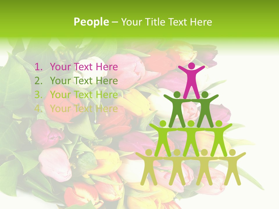 Isolated Foliage Plant PowerPoint Template