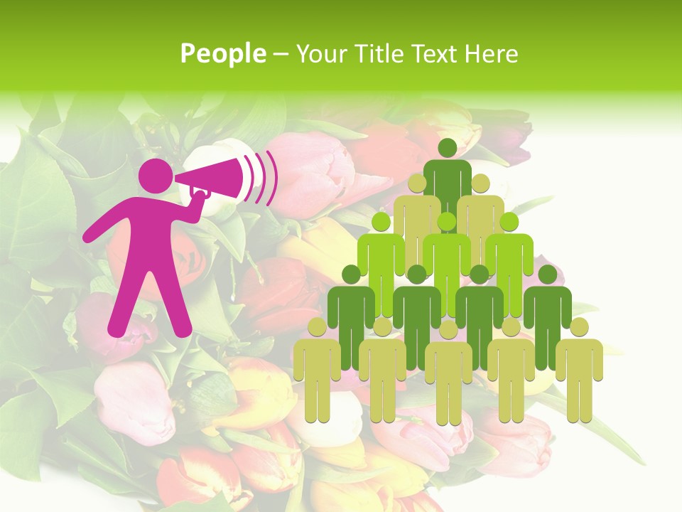 Isolated Foliage Plant PowerPoint Template