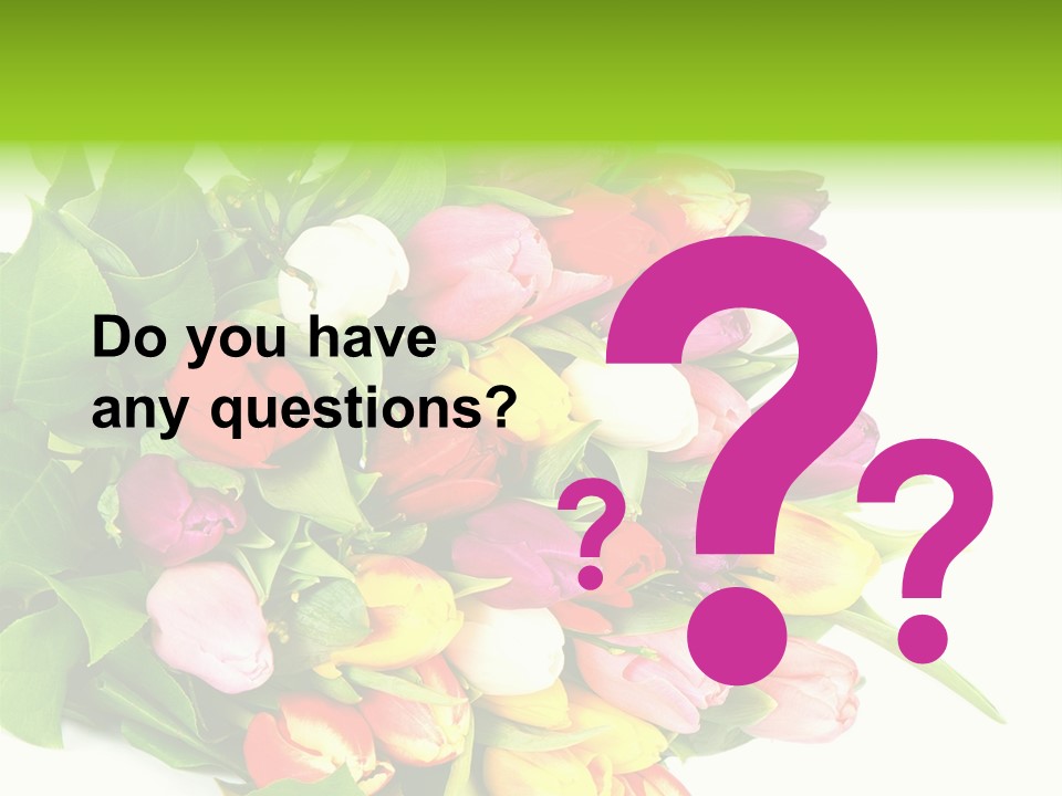 Isolated Foliage Plant PowerPoint Template