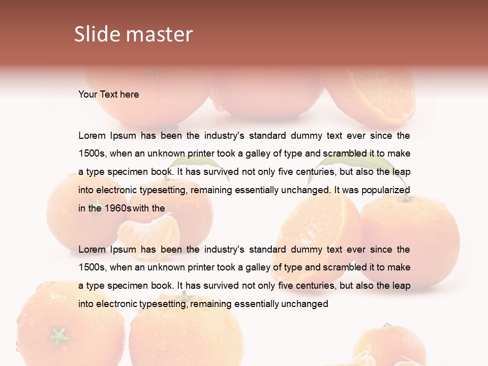 Healthy Background White PowerPoint Template