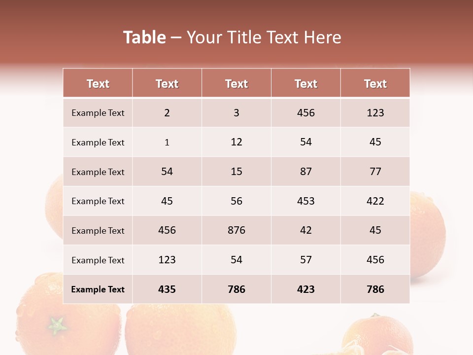 Healthy Background White PowerPoint Template