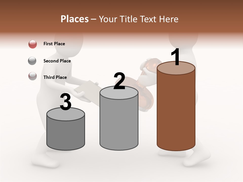 3D People, Situation In Business PowerPoint Template