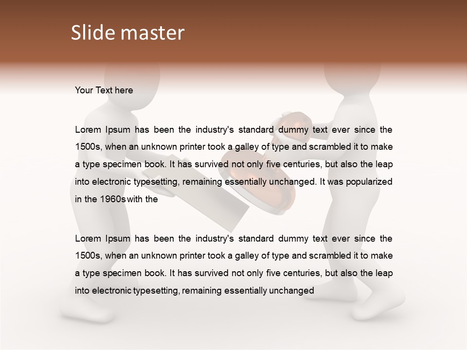 3D People, Situation In Business PowerPoint Template