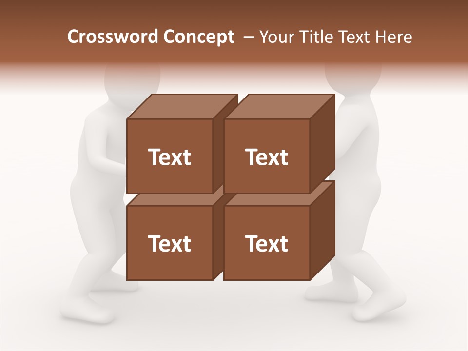 3D People, Situation In Business PowerPoint Template