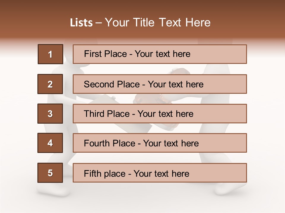 3D People, Situation In Business PowerPoint Template