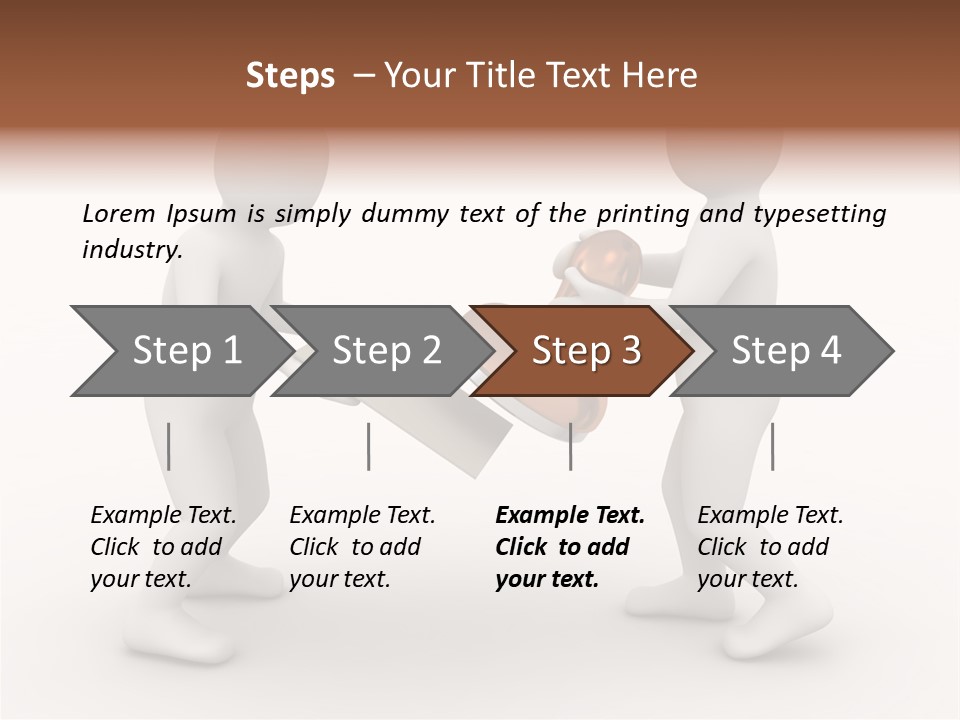 3D People, Situation In Business PowerPoint Template