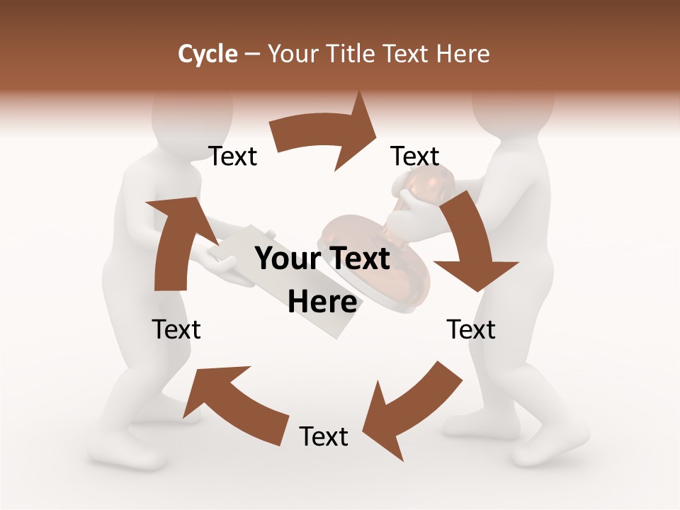 3D People, Situation In Business PowerPoint Template