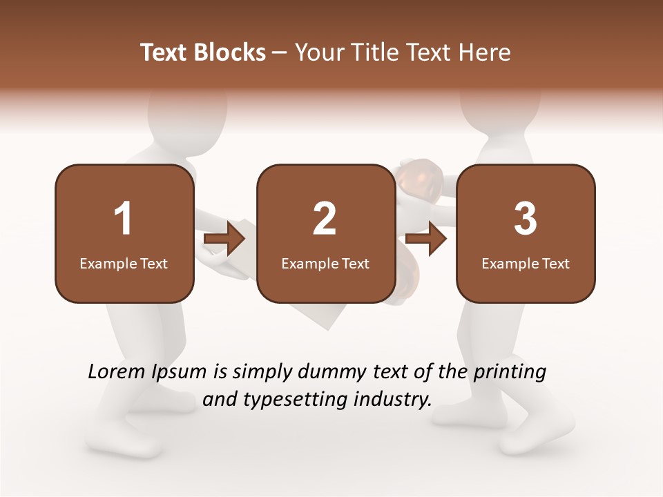 3D People, Situation In Business PowerPoint Template