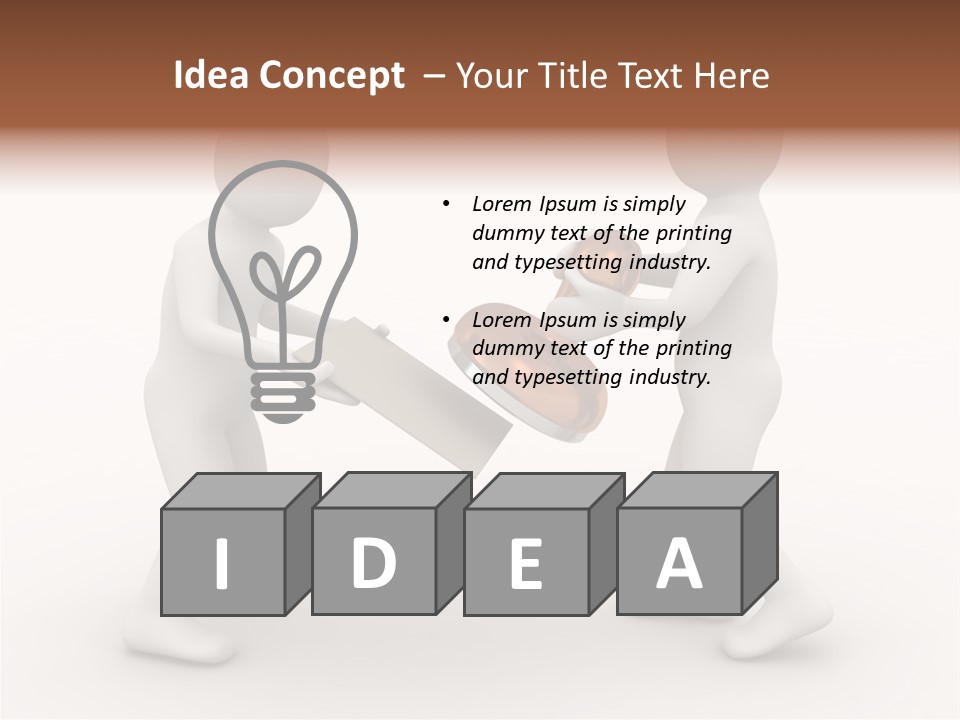 3D People, Situation In Business PowerPoint Template