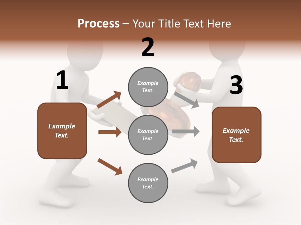 3D People, Situation In Business PowerPoint Template