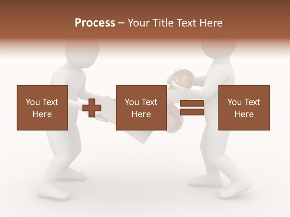 3D People, Situation In Business PowerPoint Template