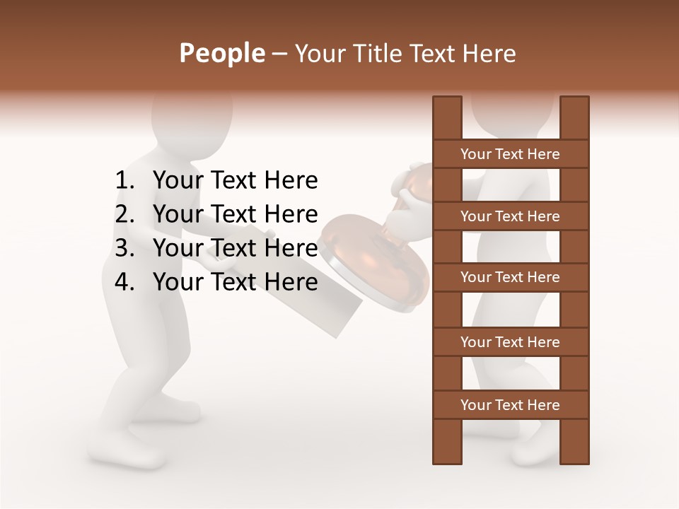 3D People, Situation In Business PowerPoint Template