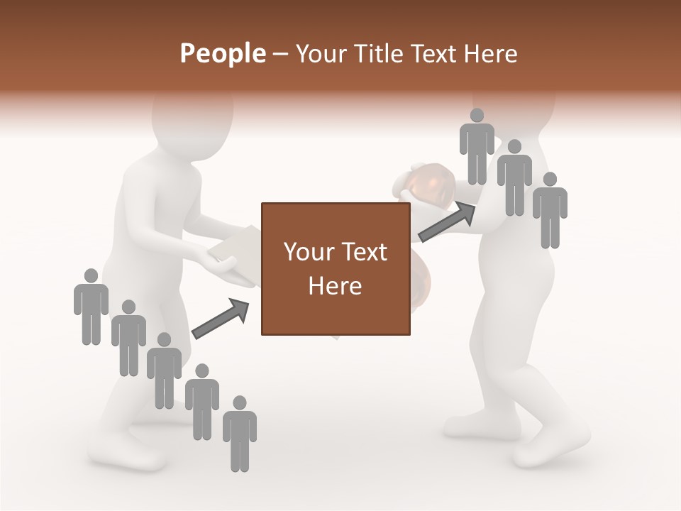 3D People, Situation In Business PowerPoint Template