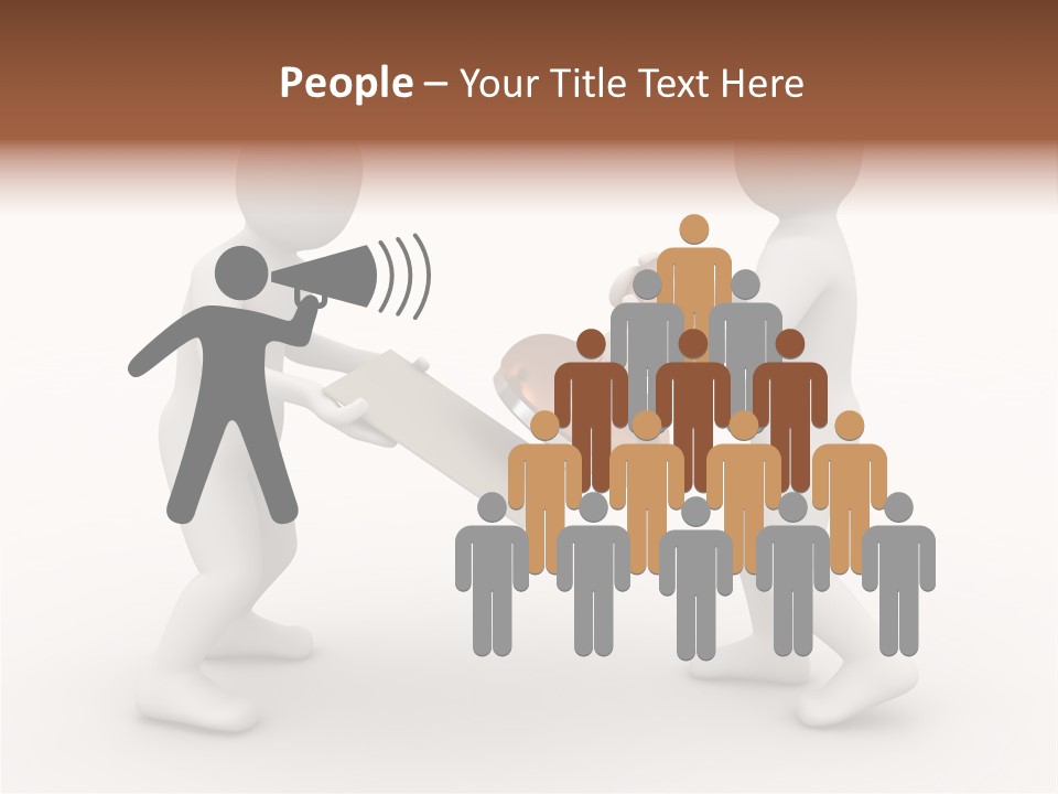 3D People, Situation In Business PowerPoint Template