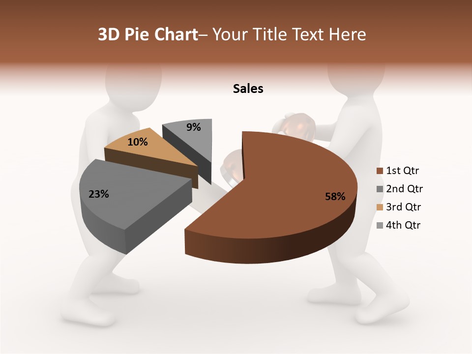 3D People, Situation In Business PowerPoint Template