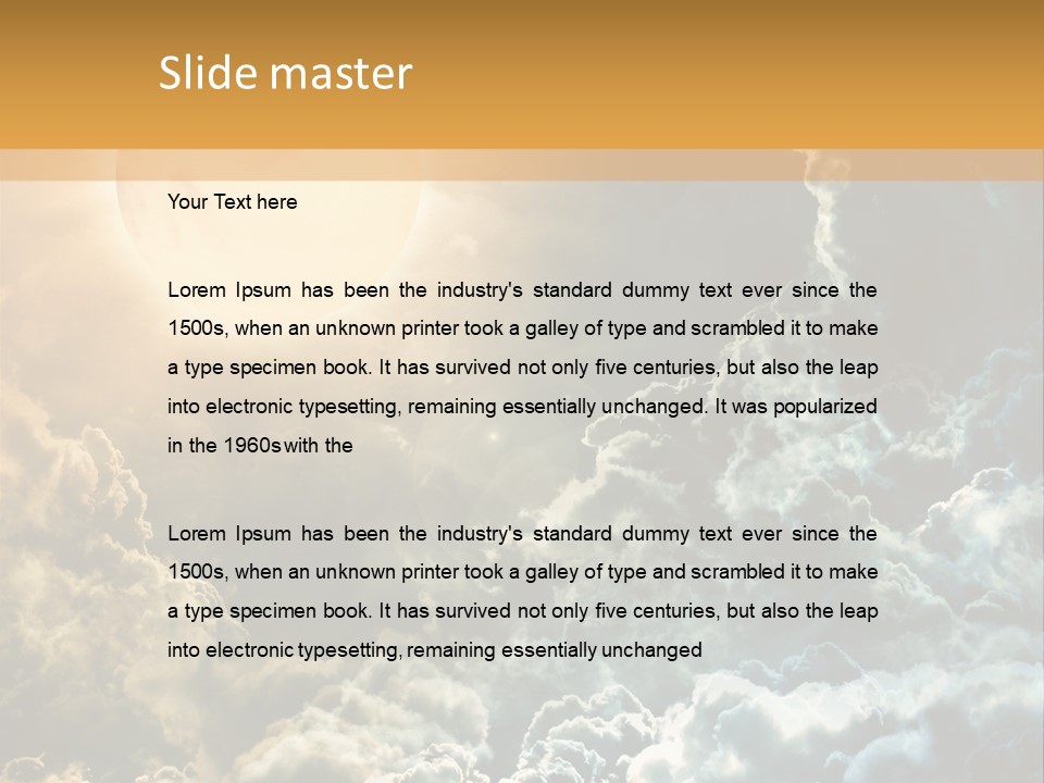 Universe Night Orbit PowerPoint Template
